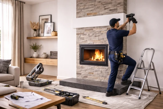 habillage finitions cheminee interieur