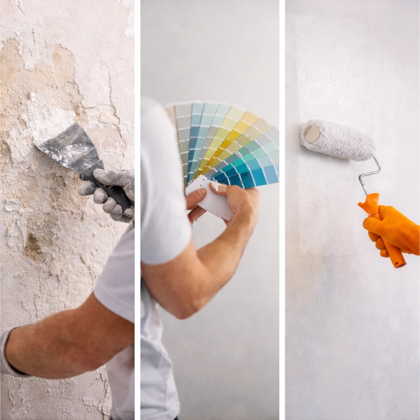 methode peinture enduits preparation finition
