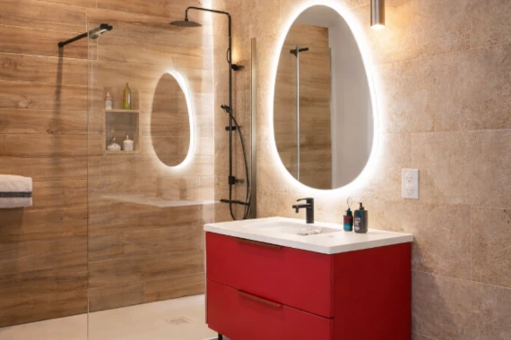 Pose de carrelage salle de bains par carreleur à Belley
